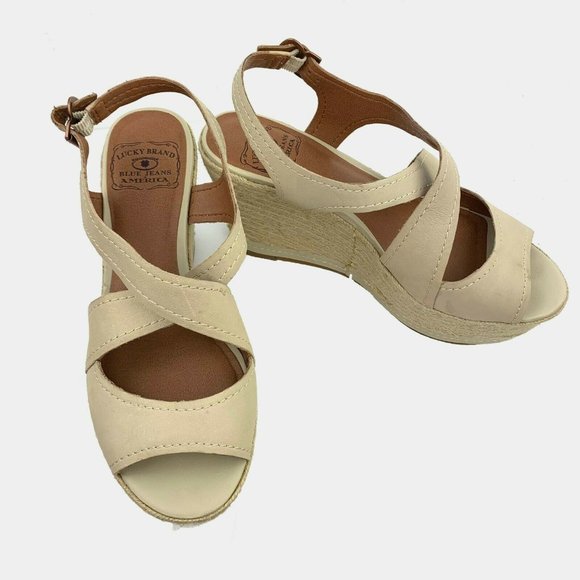 LUCKY BRAND 'Hacienda' Wedge Espadrille Sandals - Picture 7 of 11